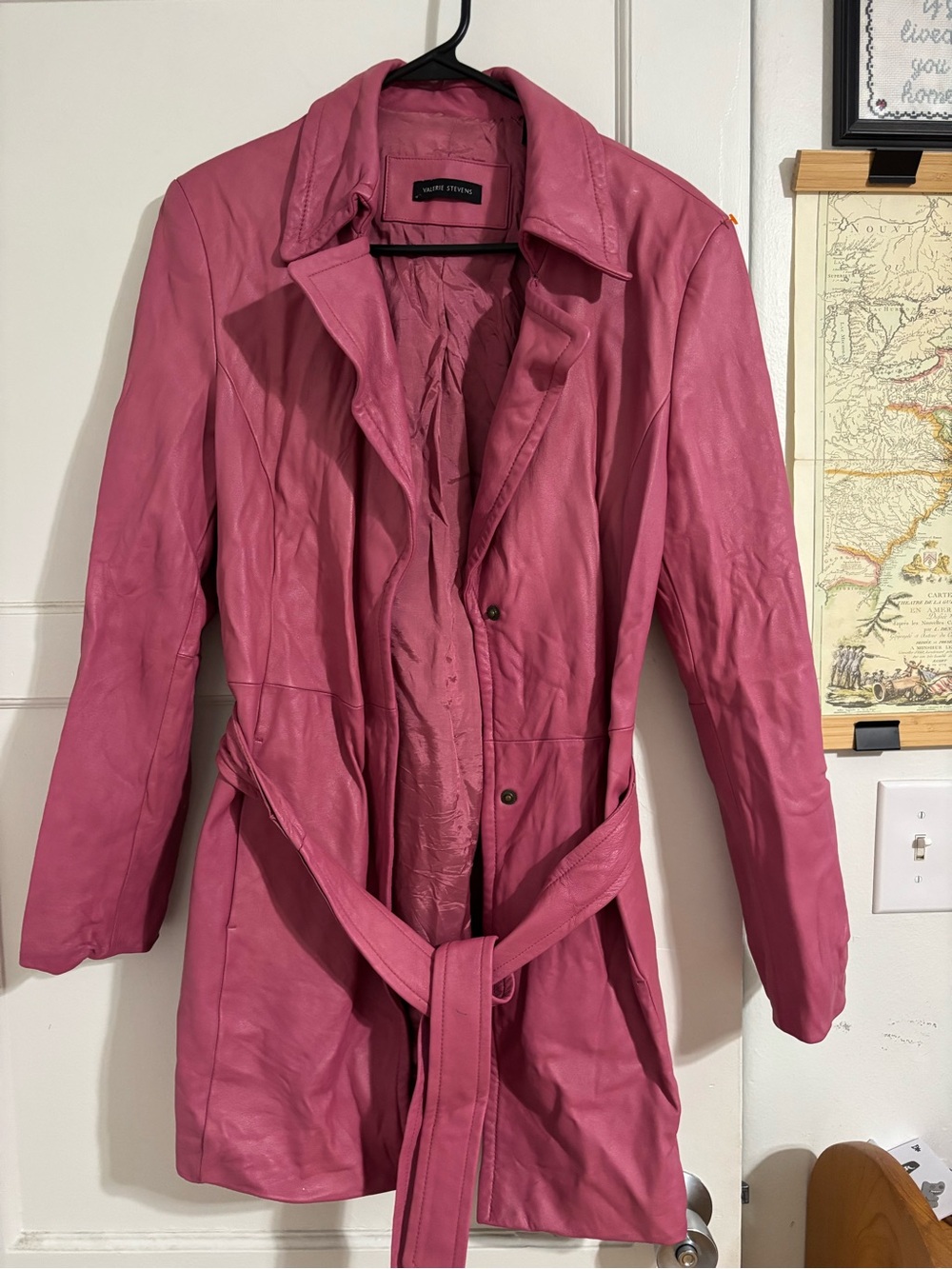 Valerie Stevens Pink Leather Jacket